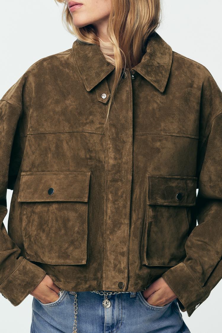Jaylee Suede Jacket Noor Laurent