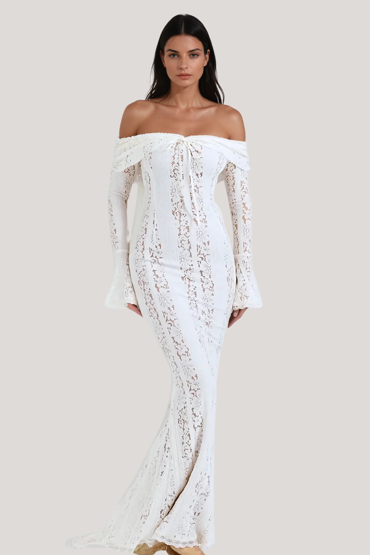 WHITE WEDDING MAXI DRESS