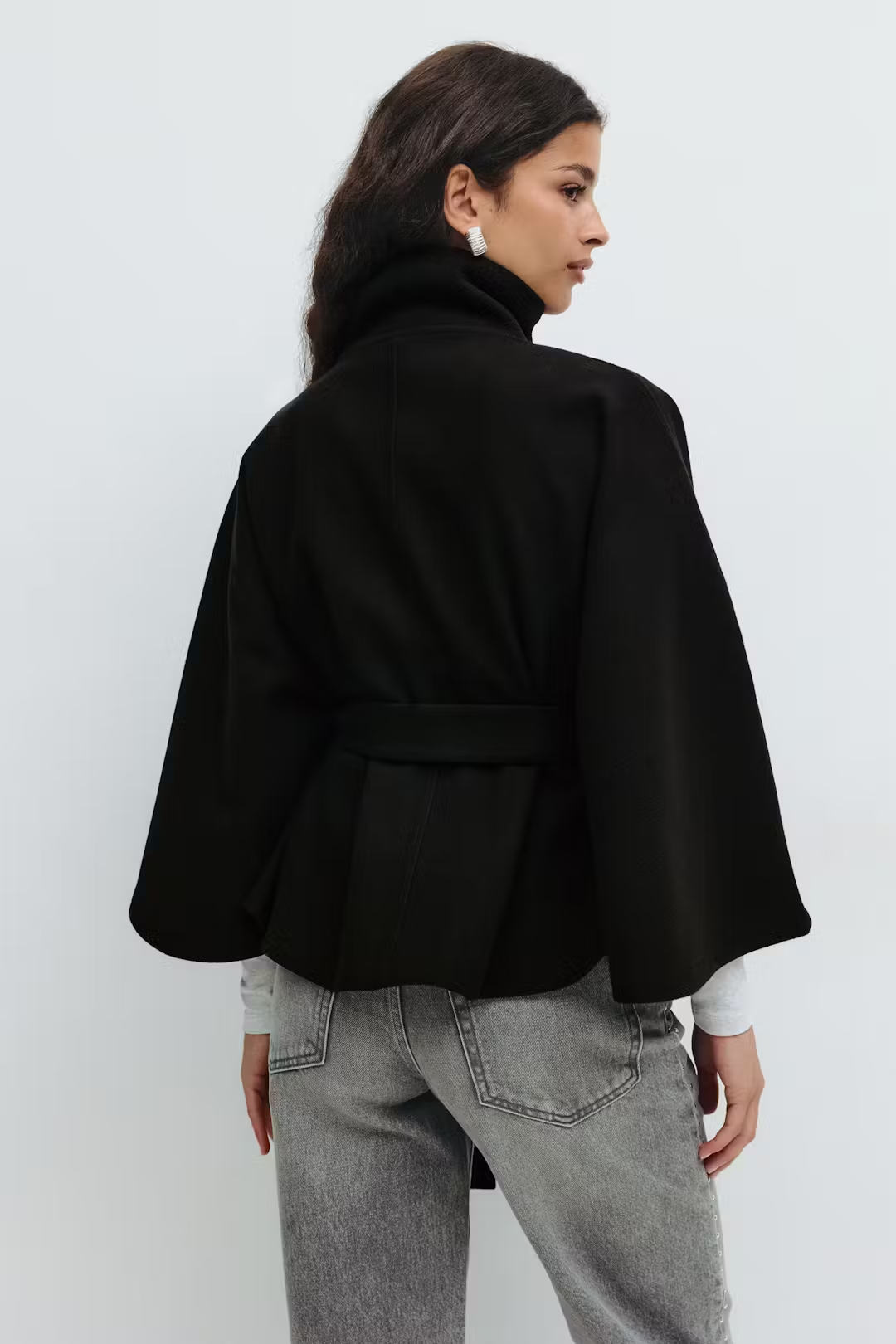 Gianna Cape Belt Coat Noor Laurent