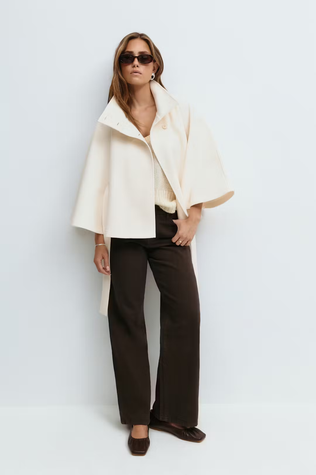 Gianna Cape Belt Coat Noor Laurent