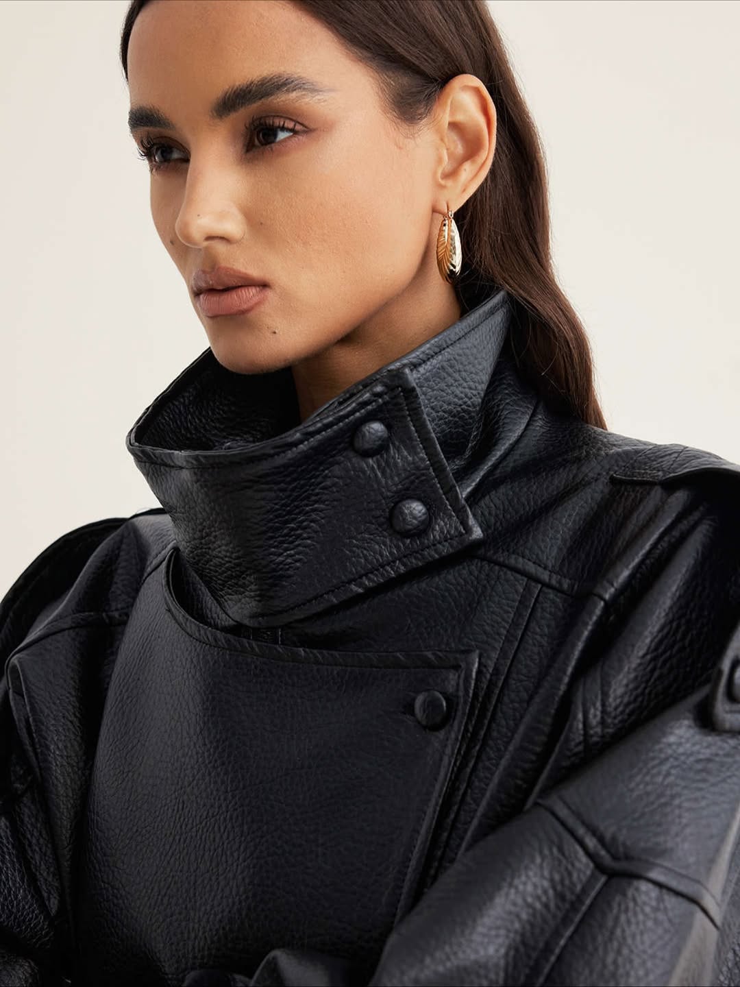 Amelie Leather Jacket Noor Laurent