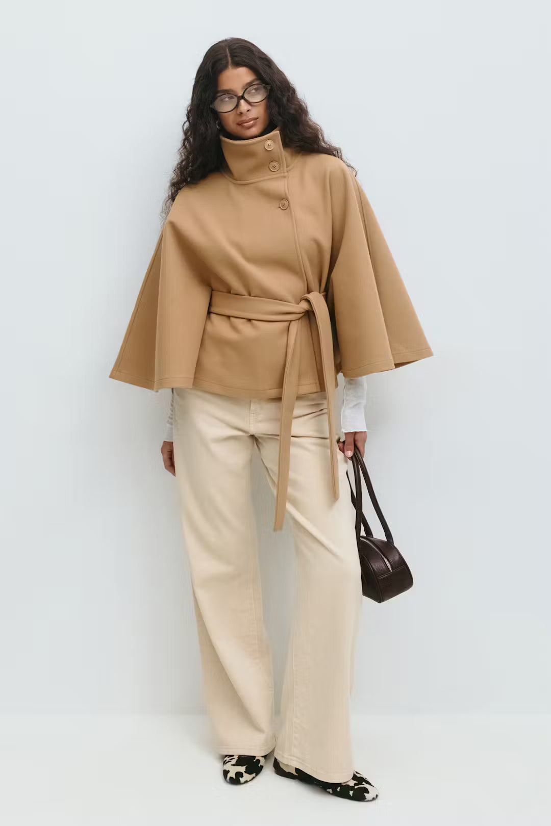 Gianna Cape Belt Coat Noor Laurent