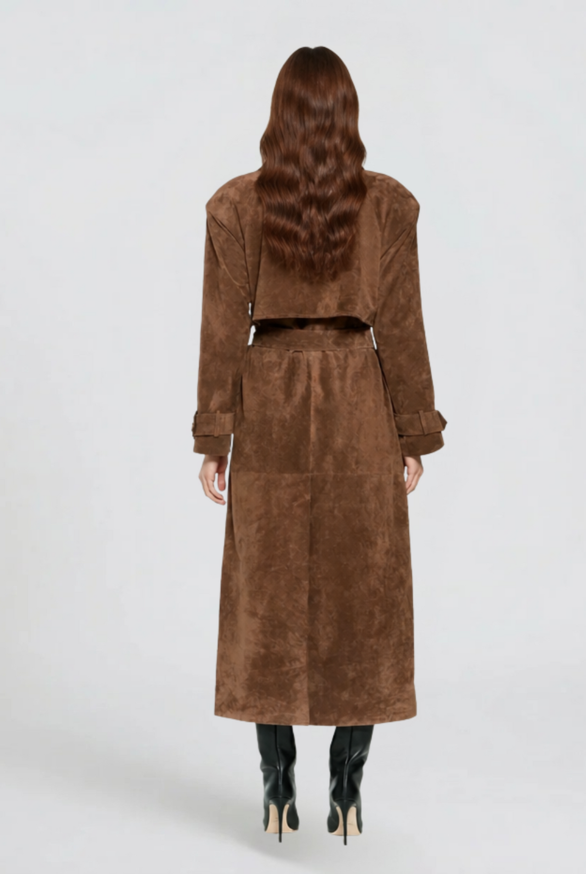 Hailey Suede Trenchcoat Audrey Calvero