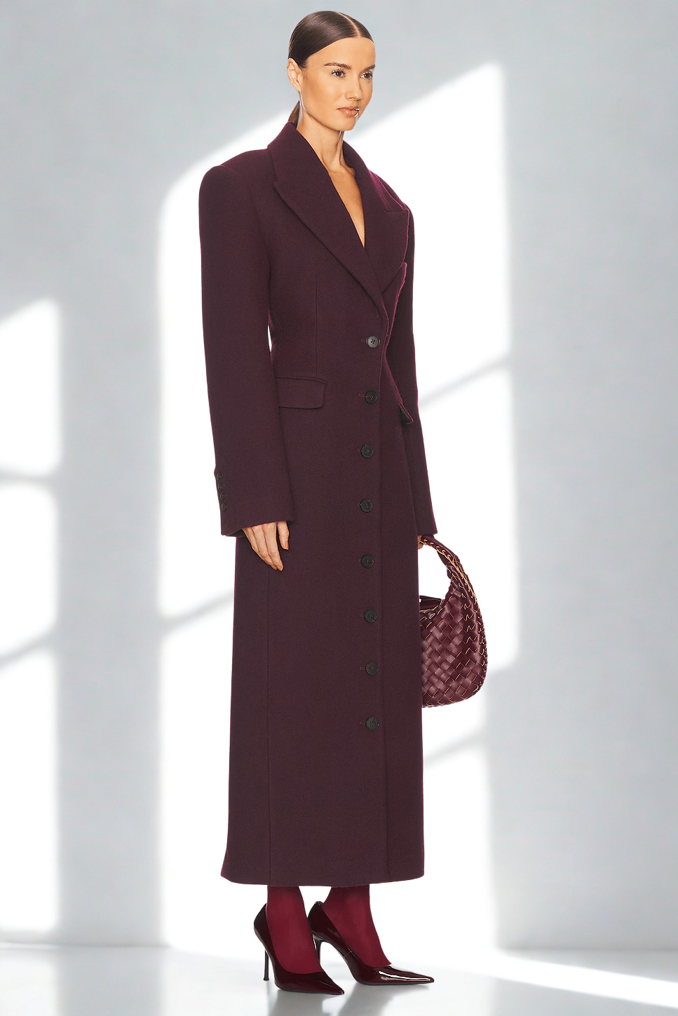 Elsa Wool Coat Noor Laurent