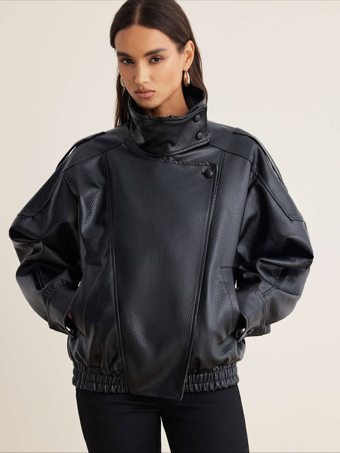 Amelie Leather Jacket Noor Laurent