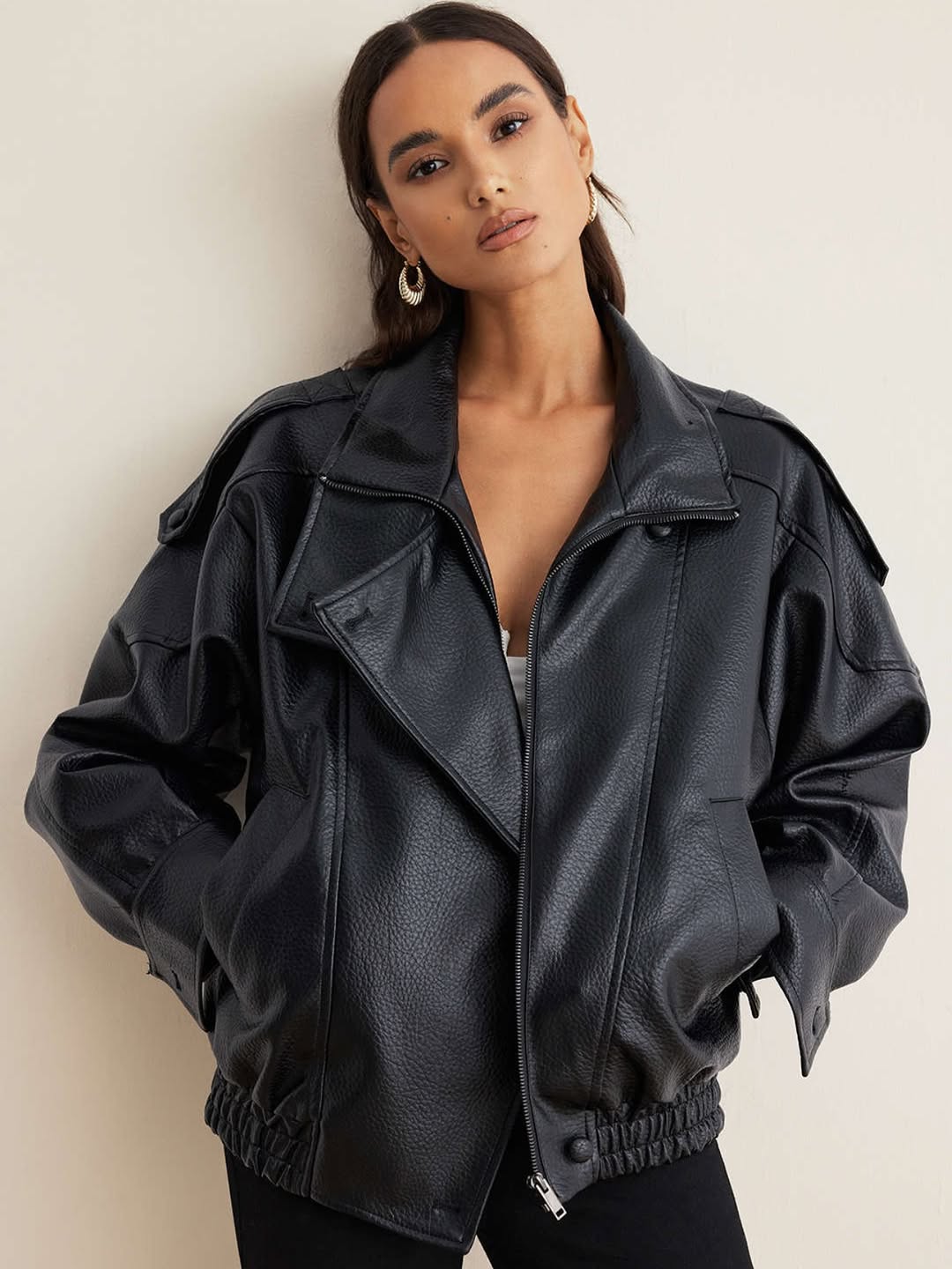 Amelie Leather Jacket Noor Laurent