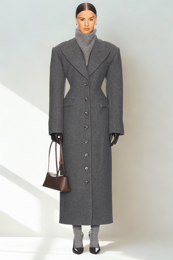 Elsa Wool Coat Noor Laurent