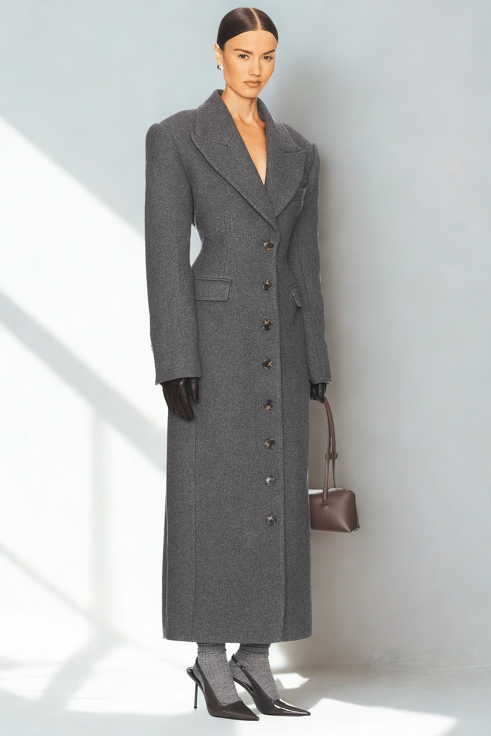 Elsa Wool Coat Noor Laurent
