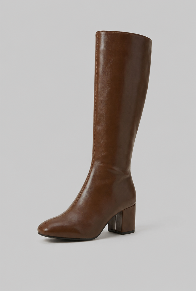 Willow Glossy Leather Boots Audrey Calvero
