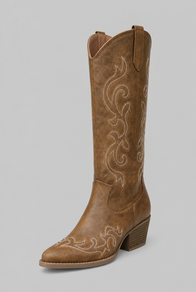 Wide Calf Western Cowboy Boots Audrey Calvero