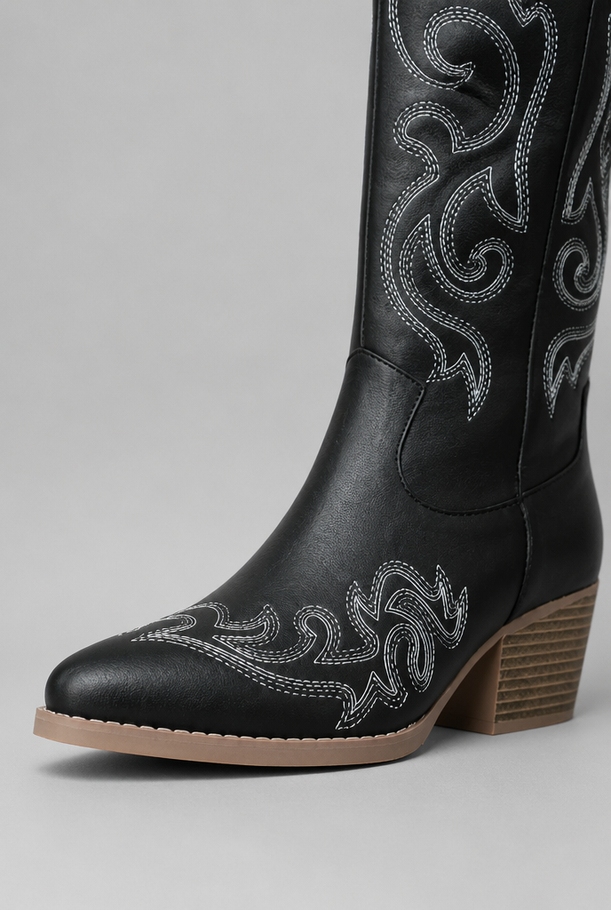 Wide Calf Western Cowboy Boots Audrey Calvero