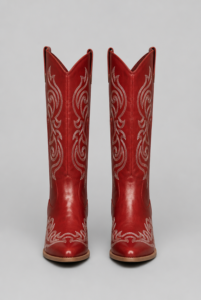 Wide Calf Western Cowboy Boots Audrey Calvero