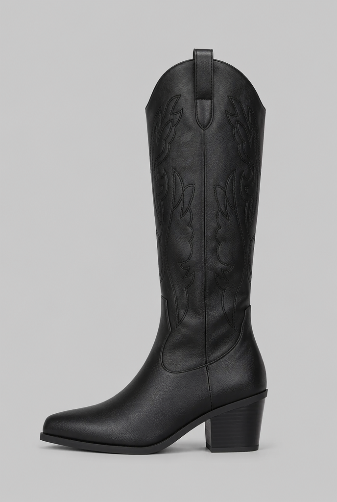Knee-High Western Cowboy Boots Audrey Calvero
