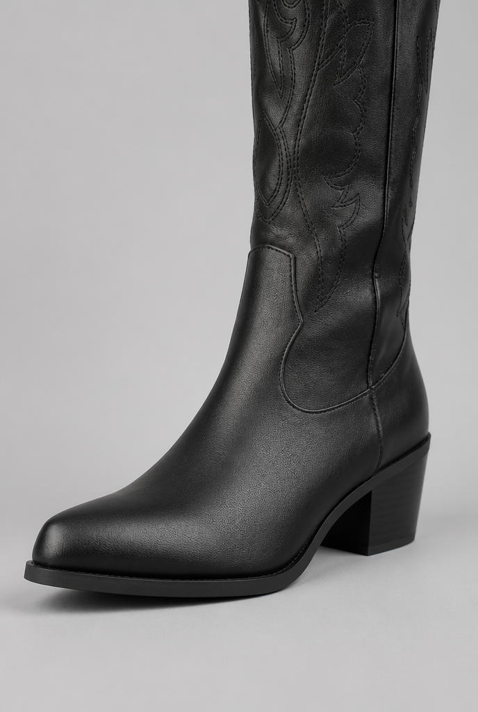 Knee-High Western Cowboy Boots Audrey Calvero