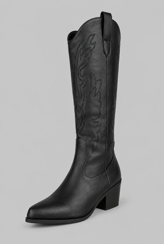 Knee-High Western Cowboy Boots Audrey Calvero