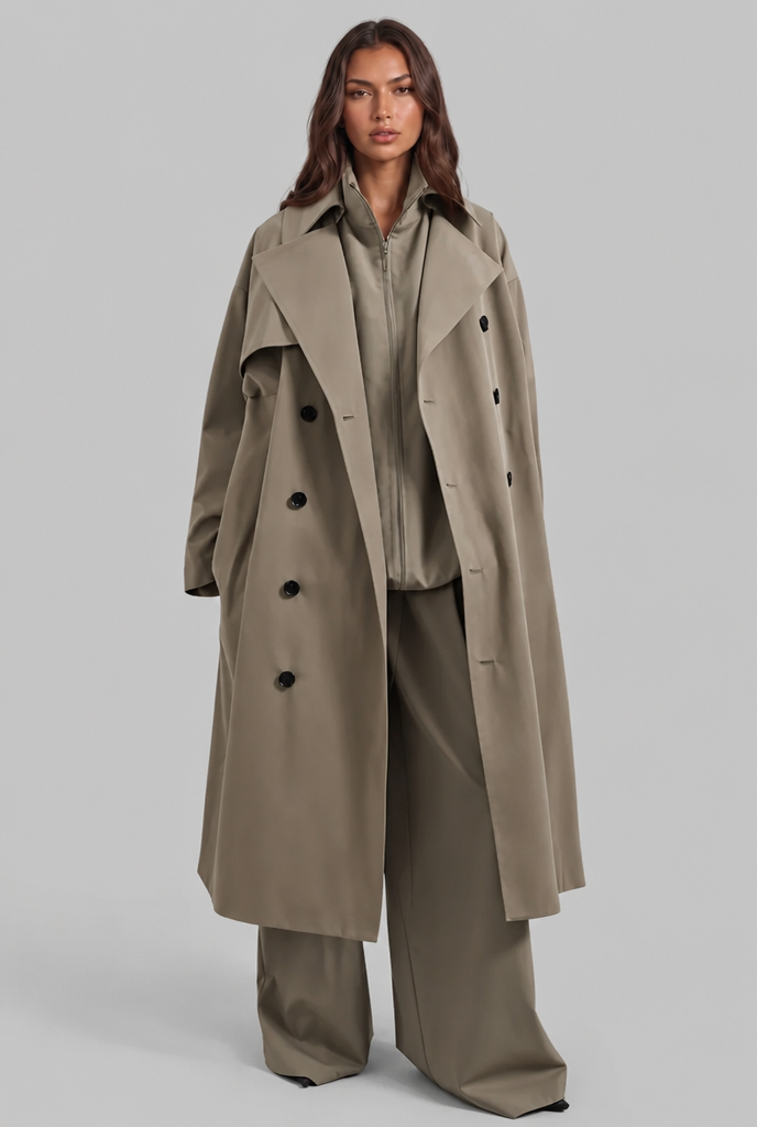 Jenny Trench Coat with Belt Audrey Calvero
