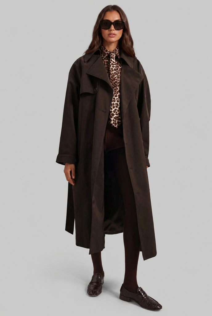 Jenny Trench Coat with Belt Audrey Calvero