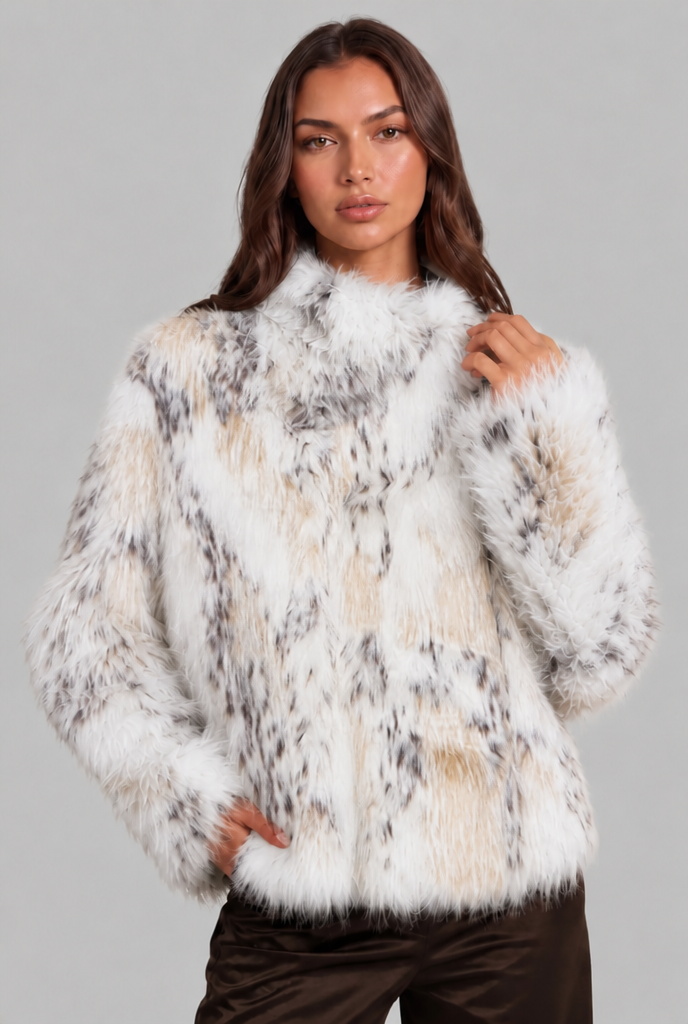 Elina Faux Fur Jacket Audrey Calvero