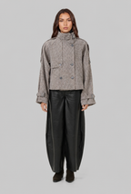 Cropped Jacket with Buckle Detail Audrey Calvero