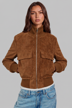 Suede Bomber Jacket Audrey Calvero