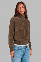 Suede Bomber Jacket Audrey Calvero