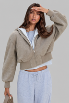 Hooded Fleece Jacket Audrey Calvero