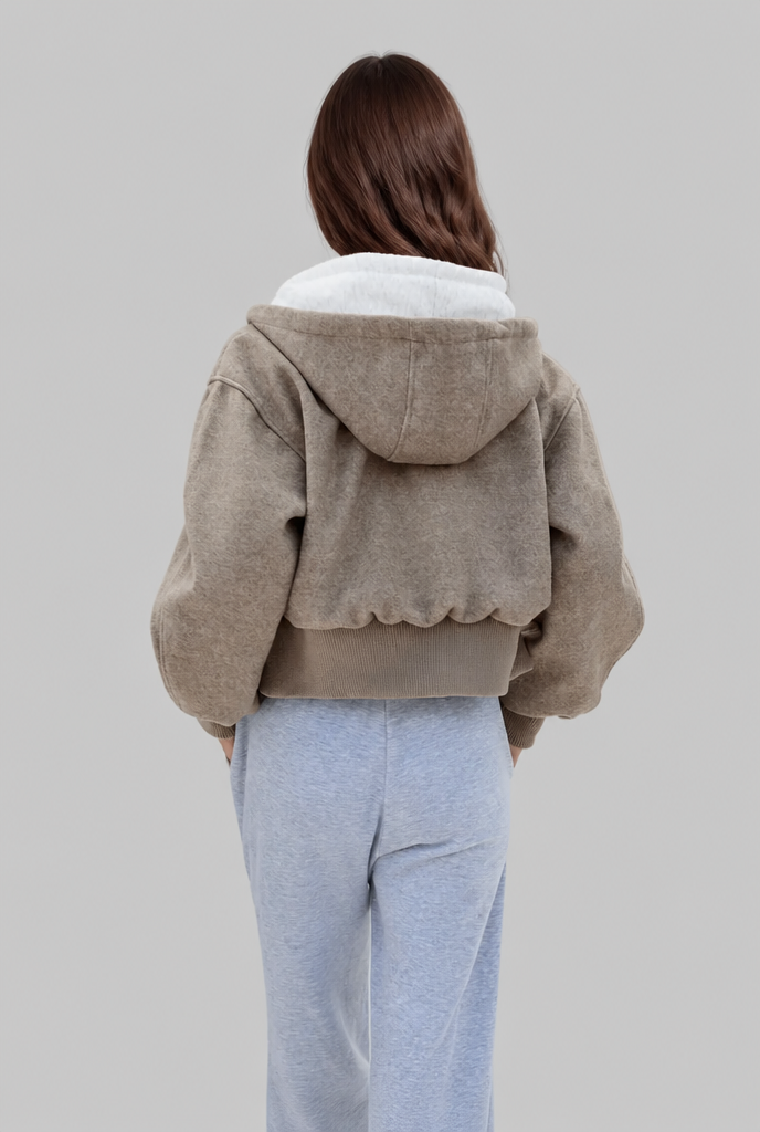 Hooded Fleece Jacket Audrey Calvero