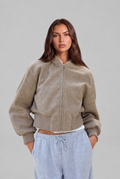 Hooded Fleece Jacket Audrey Calvero