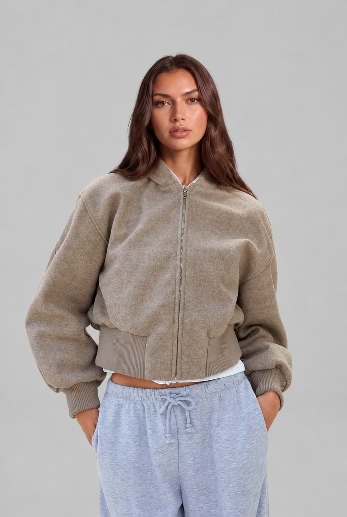 Hooded Fleece Jacket Audrey Calvero