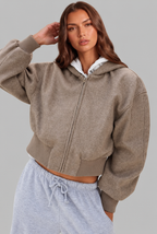 Hooded Fleece Jacket Audrey Calvero