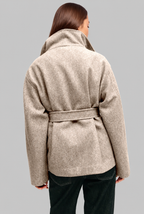 Belted Wool Coat Audrey Calvero