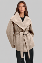 Belted Wool Coat Audrey Calvero