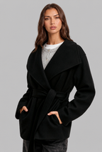 Belted Wool Coat Audrey Calvero