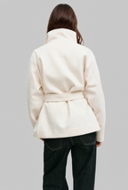Belted Wool Coat Audrey Calvero