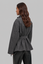 Belted Wool Coat Audrey Calvero
