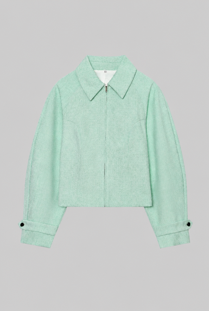 Cropped Textured Jacket Audrey Calvero
