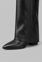 Knee-High Boots with Gold Buckle Audrey Calvero
