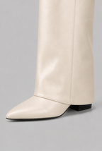 Knee-High Boots with Gold Buckle Audrey Calvero