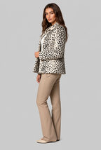 Leopard Print Faux Fur Jacket Audrey Calvero