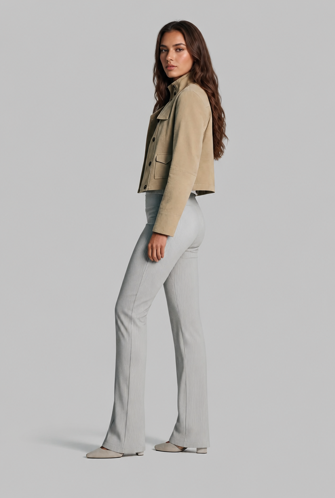 Cropped Suede Jacket Audrey Calvero