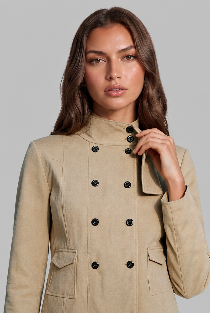 Cropped Suede Jacket Audrey Calvero