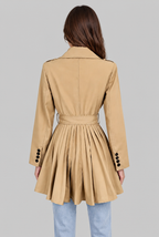 Belted Short Trench Coat Audrey Calvero