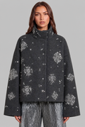 Cropped Jacket with Sequin Detail Audrey Calvero