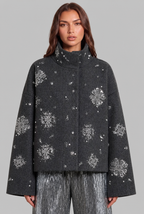Cropped Jacket with Sequin Detail Audrey Calvero