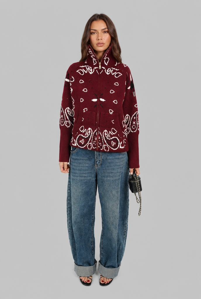 Chunky Knit Cardigan Audrey Calvero