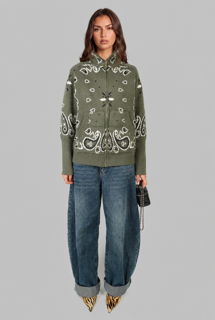 Chunky Knit Cardigan Audrey Calvero
