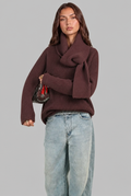 Scarf Detail Jumper Audrey Calvero