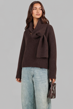Scarf Detail Jumper Audrey Calvero
