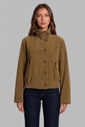 Anna Suede Bomber Jacket Audrey Calvero