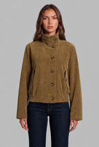 Anna Suede Bomber Jacket Audrey Calvero